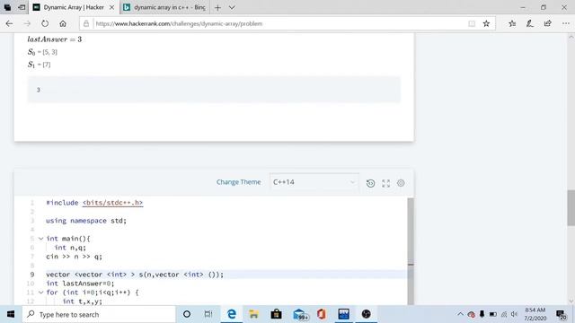 Dynamic Array | HackerRank | Solution in C++| Interview Question | Preparation | #Coding Questions смотреть онлайн
