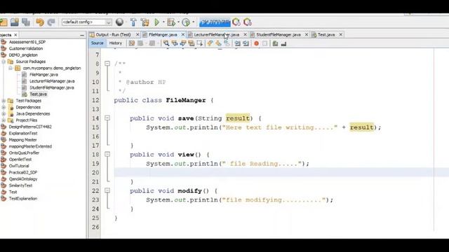 DEMO Singleton Pattern смотреть онлайн