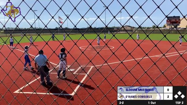 1A Softball Region IV Final: Slocum Mustangs Vs D’Hanis Cowgirls
