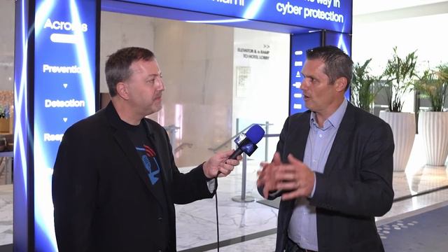 Dave Sobel interviews Jay McBain of Forrester at Acronis CyberFit Summit Miami смотреть онлайн