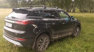 Geely ATLAS Pro. Багажник Turtle Air 2. Уровень шума на скорости.