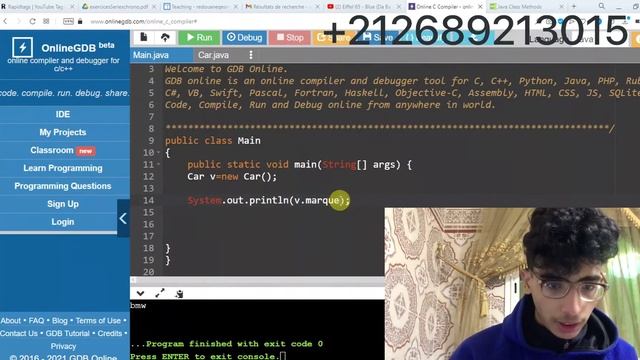 java bdarija------ creation d objet d une class смотреть онлайн