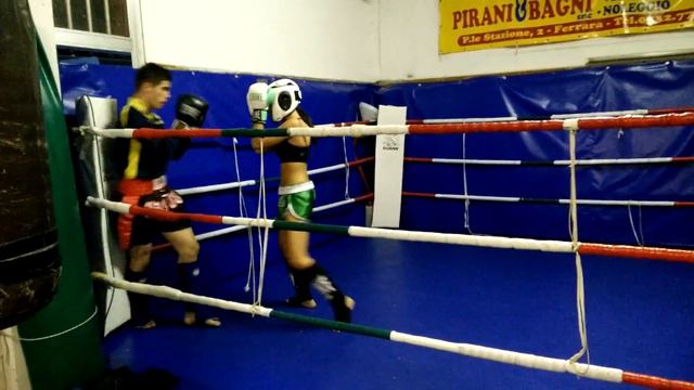 Erika Mancuso sparring di preparazione al match смотреть онлайн