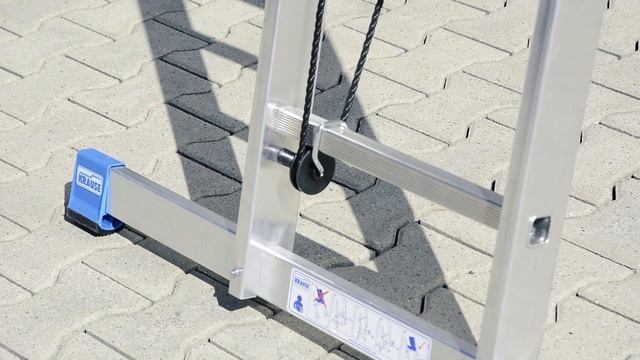 Dwuelementowa drabina przystawna rozsuwana linką od KRAUSE смотреть онлайн