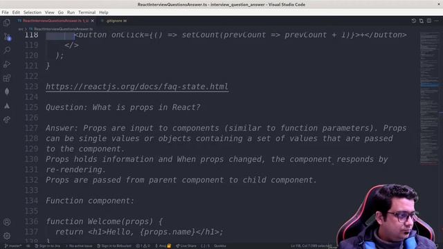 ReactJS Interview Questions - React Interview questions with Anuj Singla-What is React, hindi Part- смотреть онлайн