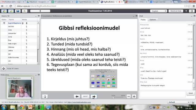 Veebiseminar: Refleksioon eTwinningu projektides (7.05.2014) смотреть онлайн