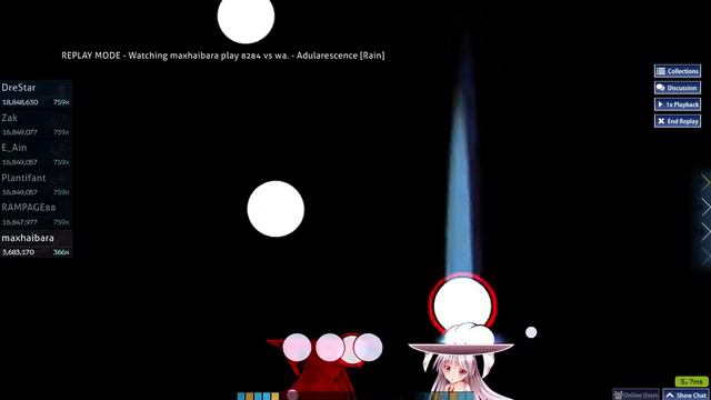 [Osu! CTB] Top 2500 & First 4* Perfect | 4.01* Adularescence - 100% смотреть онлайн