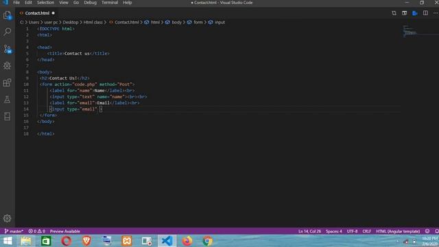 Dynamic Contact us form in HTML, PHP part 1 смотреть онлайн