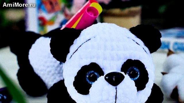 Амигуруми: схема Пенал Панда. Игрушки вязаные крючком - Free crochet patterns. смотреть онлайн