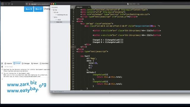 #6 Vue js computed properties vs methods | Vuejs Tutorial | Vuejs for beginners смотреть онлайн