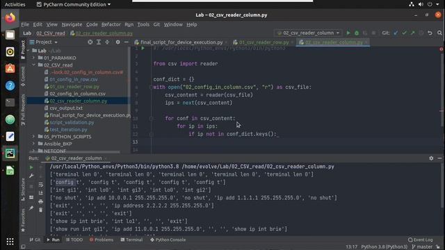 Learn to Read Data from CSV Using Python for SSH and CLI Cisco Configuration Paramiko | Part 3 смотреть онлайн