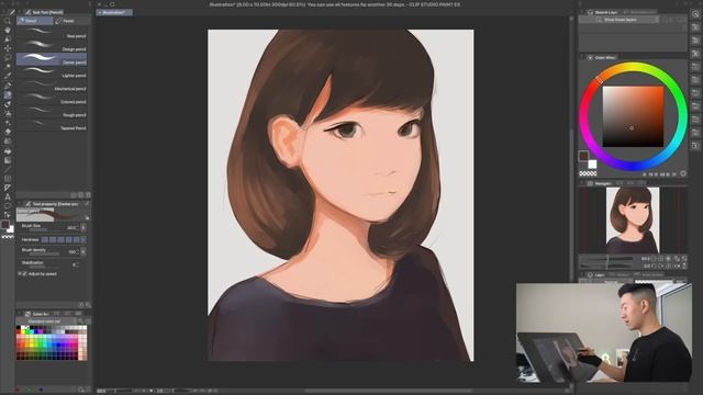 Trying CLIP STUDIO PAINT for the First Time! - First Impressions смотреть онлайн