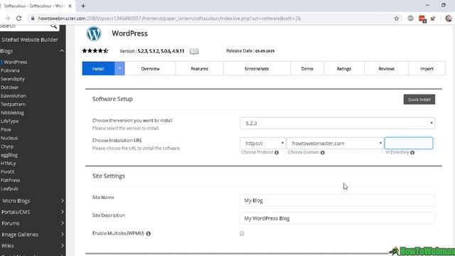 How to Install Wordpress With CPanel Softaculous in 2 Minutes Tutorial! смотреть онлайн
