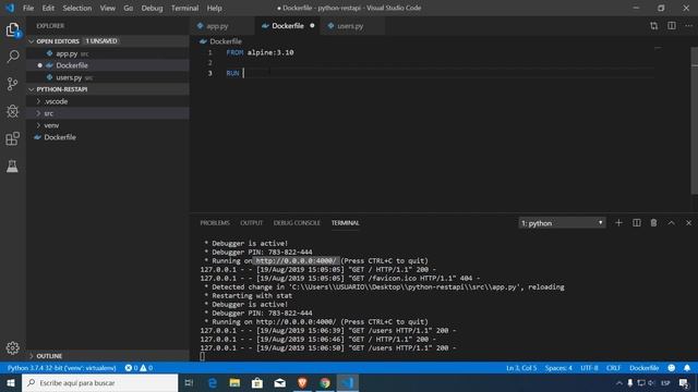 Docker & Python Flask. Contenedores con Python смотреть онлайн