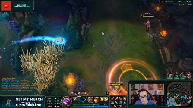 *LEVEL 30* MAX RANGE WITH 8.56 ATTACK SPEED (88 KILLS) - BunnyFuFuu URF смотреть онлайн