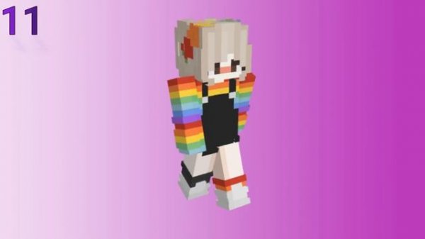 SKIN MINECRAFT PELANGI - RAINBOW MINECRAFT SKINS (BOY AND GIRL SKIN)