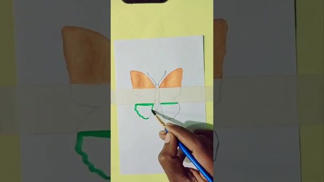 #independenceday Indian Flag painting on butterfly ?#salute#shortsvideo #butterfly смотреть онлайн