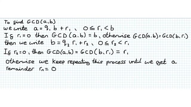 The Euclidean algorithm: Finding the greatest common divisor смотреть онлайн