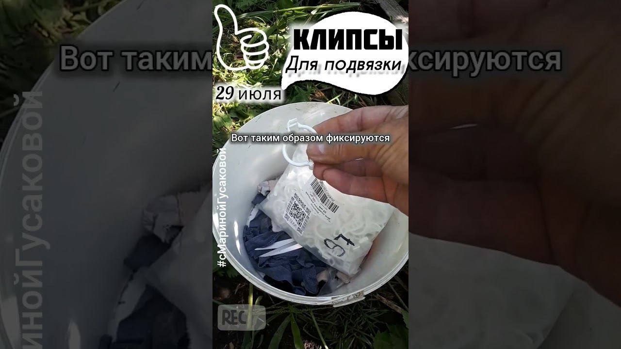 Полезные штучки для ОГОРОДА   Клипсы для подвязки растюх Полезные лайфхаки | с Мариной Гусаковой смотреть онлайн