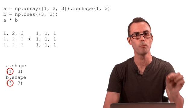 Python 3 Semaine 7.5 Numpy broadcasting смотреть онлайн