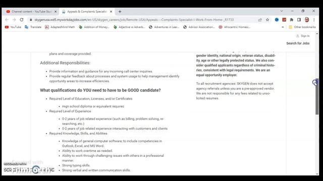 Work From Home Jobs | Appeals & Complaints Specialist I(Work From Home) смотреть онлайн