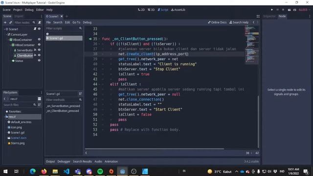 Godot 57 : Multiplayer(1) | Client Server Setup смотреть онлайн