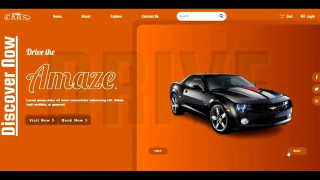 Car Landing Page design | HTML | CSS | Bootstrap 5 | Owl Carousel смотреть онлайн
