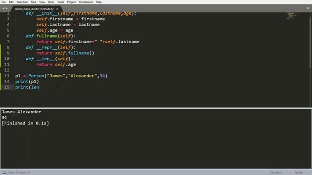 Python OOP Tutorial 5 Special Magic Dunder Methods смотреть онлайн