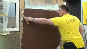 Имитация фактуры дерева, окраска моделируемой штукатурки краской