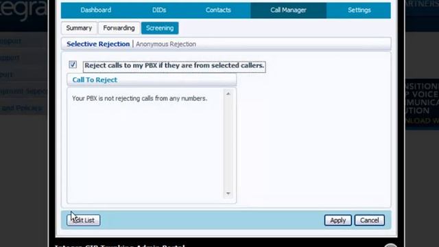 SIP Trunking Portal Guide: Using Call Screening смотреть онлайн