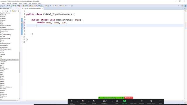 Java , ch 4, prompts the user to enter two numbers. calculates and displays the sum (Use inputbox) смотреть онлайн