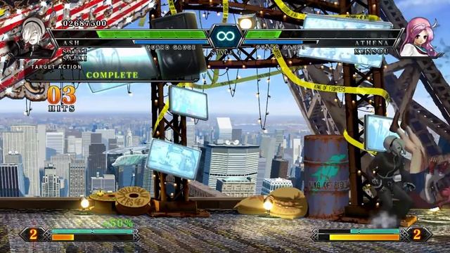 The King of Fighters XIII Steam(arcade mode)-boss team смотреть онлайн