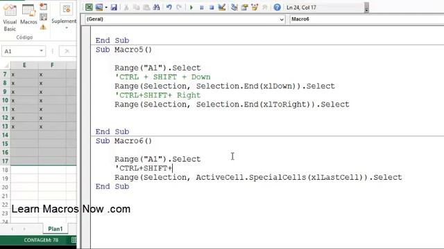 Complete Tutorial How to select cells with Macros смотреть онлайн