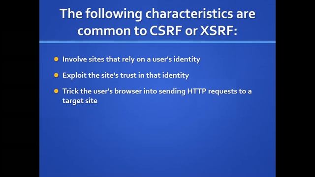 ITS 450 - Cross Site Request Forgery смотреть онлайн