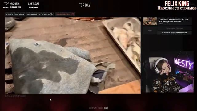 WESTY СМОТРИТ STAS ASKET , ГРИБНАЯ УХА В АССОРТИ НА КОСТРЕ | БАЗА КОРМИТ , РЕАКЦИЯ