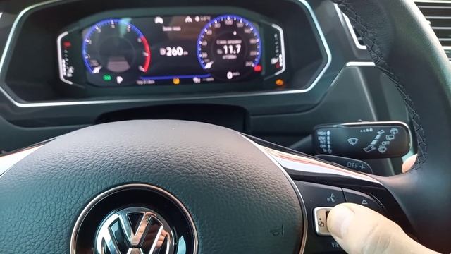 Сброс инспекционного и масляного сервиса VW Tiguan2 цифровой приборной панелью AID без кнопки сброс смотреть онлайн