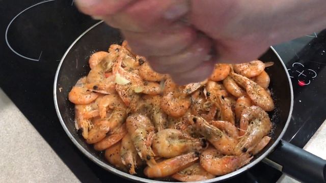 Креветки жаренные в соевом соусе//Без масла// Рецепт от МЭ// ENG SUB смотреть онлайн