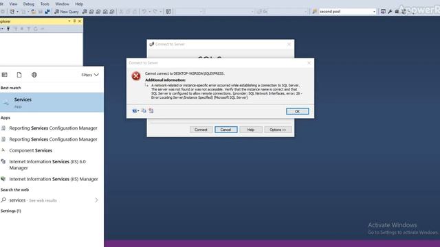 A network-related or instance-specific error occurred смотреть онлайн