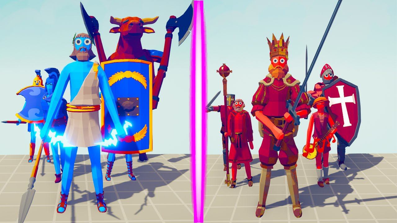MEDIEVAL TEAM vs ANCIENT TEAM | TABS - Totally Accurate Battle Simulator смотреть онлайн