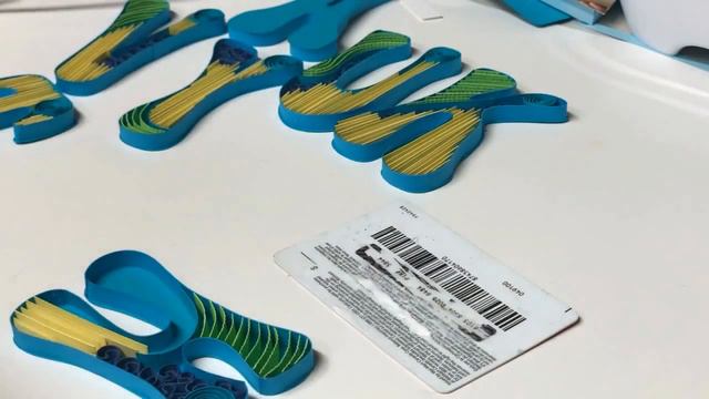 PAPER QUILLING  ART\Quilliing Typography  #trendingcrafts #paperquilliing