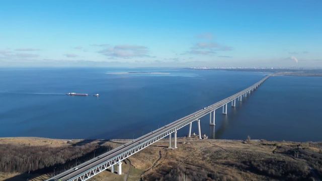 президентский мост в Ульяновске самый длинный мост России смотреть онлайн