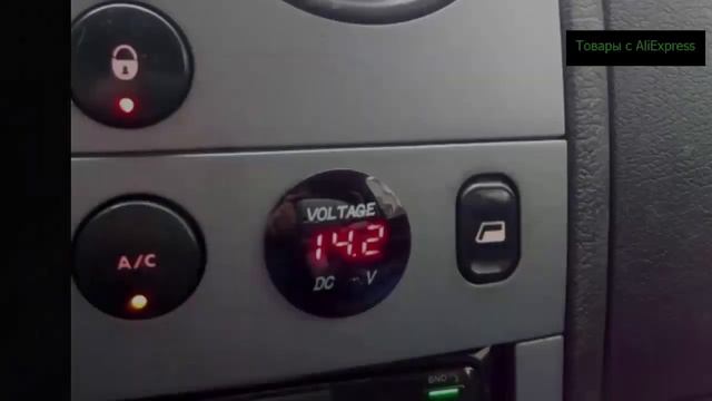 ВРЕЗНОЙ ВОЛЬТМЕТР ДЛЯ АВТО. АВТОТОВАРЫ ИЗ КИТАЯ. смотреть онлайн
