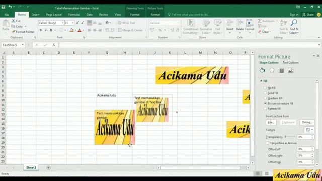 2 Cara Memasukkan Gambar dan Foto di Worksheet dan Text Box Excel смотреть онлайн