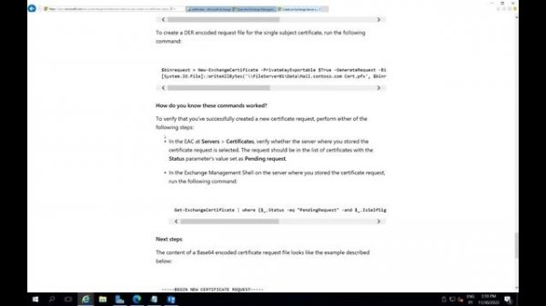 Install a SSL Certificate on Exchange 2016 2019