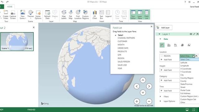 Interactive 3D Maps in Microsoft Excel смотреть онлайн