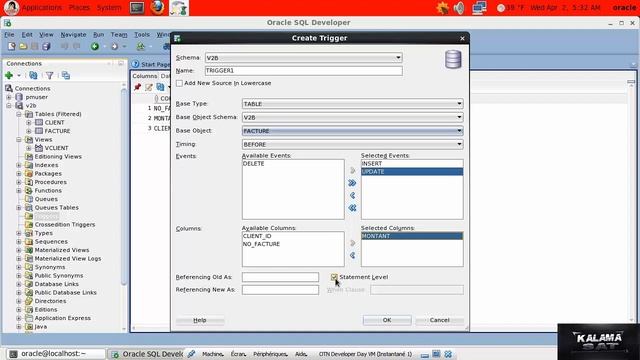 Lesson 18 : tutorial Créer des déclencheurs Oracle Database 12 смотреть онлайн