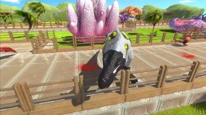 BATMAN T-REX vs SUPERMAN T-REX OASIS DEATH RUN - Animal Revolt Battle Simulator