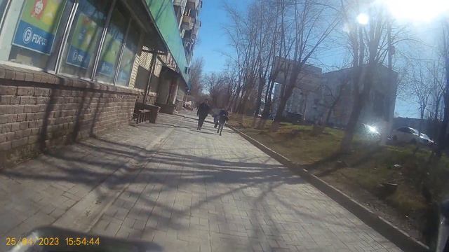 Видео за 25.04.2023 года Еду в сторону машзавода вид передней камеры смотреть онлайн