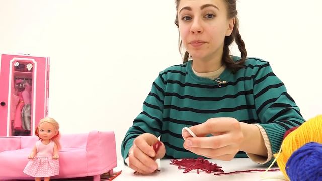 Прическа из ниток: Штеффи как Русалка. Игры Барби смотреть онлайн