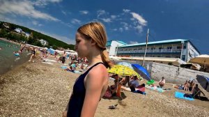 Black Sea. Russian beauties in swimsuits. Girls in swimsuits. June 2024. 4k  Episode 3.